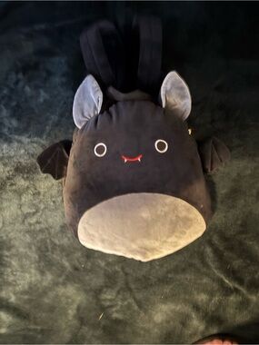 Squishmallows Emily The Bat Plush Backpack